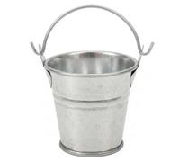 Wilafury Mini Buckets, 1:12 Scale Miniature Bucket Realistic Iron Tin Bucket with Movable Handle for Dollhouse Accessories, Scene Decor & DIY Crafts