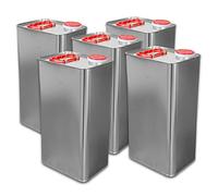 Wilai GmbH Lot of 5 square metal cans 5 L with pouring cap (5x23006)