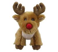 Wilberry - Mini Red Nose Reindeer Soft toy - Ideal Plush Cuddly for Kids and Adults, Perfect for Christmas, Suitable from 12+ Months - 14cm