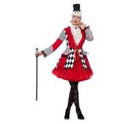 WILBERS & WILBERS 320507 - Luxury Women's Checked Pattern Costume Jacket with Ruffles for Carnival, Halloween, Parades