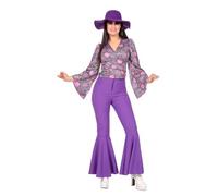 WILBERS & WILBERS 4358-46 Bluse mit Motiv Blouse with Mandala Motif, Purple, 46 (EU)