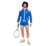 WILBERS & WILBERS 5160-80s Tennis Outfit, Shorts and Jacket, Carnival Costume Men