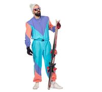 WILBERS & WILBERS 5209-80s Men's Ski Suit Retro Jumpsuit for Aprés Ski Theme Parties, Carnival