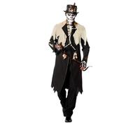 WILBERS & WILBERS 5709 Voodoo King Coat for Adults, Warlock, Shaman, Cape for Halloween, Carnival