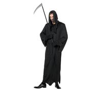 WILBERS & WILBERS Erwachsenenkostüm Sensenmann Black Death Adult Grim Reaper Costume, Solid, 48 (EU)