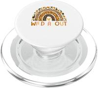 Wild About Learning Teacher Back To School Leopard Rainbow PopSockets PopGrip for MagSafe