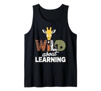Wild About Learning Teacher Student Jungle Safari School Tank Top