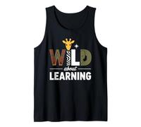 Wild About Learning Teacher Student Jungle Safari School Tank Top