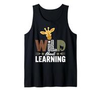 Wild About Learning Teacher Student Jungle Safari School Tank Top