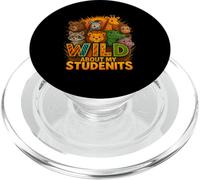 Wild About My Students Animals Teacher Classroom Jungle PopSockets PopGrip for MagSafe