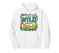 Wild About Pre-K Funny Back To School Jungle Themed Teacher Pullover Hoodie