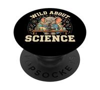 Wild About Science Elephant STEM School Fan PopSockets Adhesive PopGrip