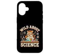 Wild About Science Tiger Scientist Lab Experiment chemistry Case for iPhone 16