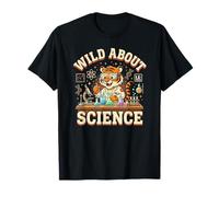 Wild About Science Tiger Scientist Lab Experiment Chemistry T-Shirt