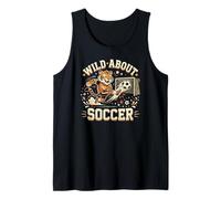 Wild About Soccer Tiger Cute Sports Animal Tank Top