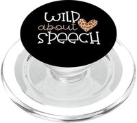 Wild About Speech Leopard Print School Therapist SLP PopSockets PopGrip for MagSafe