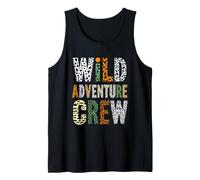 Wild Adventure Crew Colorful Animal Print Tank Top