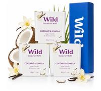 Wild Aluminium Free Natural Deodorant Refills - Coconut & Vanilla - Women & Men's - Fits Wild Refillable Case - 24 Hour Odour Protection - Box of 3