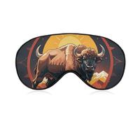 Wild American Bison Mountains Sleeping Mask, Light Blocking Eye Mask, Comfortable and Soft, Eye Cover with Elastic Band, Suitable for Men and Women, Suitable for Travel/Sleeping