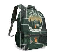 Wild and Free Black White Horse Print Backpack 16 Inch Boho Tribal Geometric Woodgrain Arrow Pattern Artistic Travel Rucksack (14)