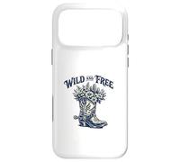 Wild And Free Cowboy Boot Flowers Cactus Western Country Case for iPhone 17 Pro Max