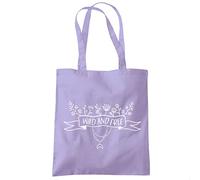 Wild and Free - Tote Shopping Bag - Crystals Moon Spiritual Boho One size lavender purple