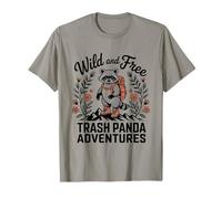 Wild and Free Trash Panda Adventures Hiking Raccoon T-Shirt