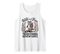 Wild and Free Trash Panda Adventures Hiking Raccoon Tank Top