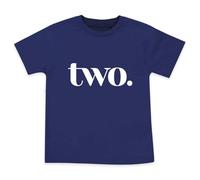 Wild and Happy 2 Year Old Birthday Shirt 2nd Bday Party T-Shirt Toddler Boy Outfit Number Two (Blue, 2T)