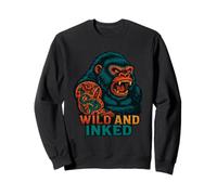 Wild and Inked Tattoo Gorilla Sweatshirt