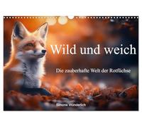 Wild and soft - the magical world of red foxes UK-Version (Wall Calendar 2026 DIN A3 Landscape), CALVENDO 12 Month Wall Calendar