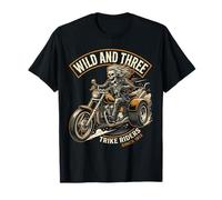 Wild and Three Funny Trike Motorcycle T-Shirt