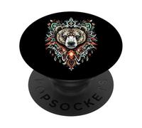 Wild Animal Bear Totem Forest King Grizzly River Paw Claw PopSockets Adhesive PopGrip