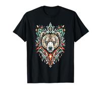 Wild Animal Bear Totem Forest King Grizzly River Paw Claw T-Shirt