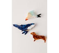 Wild Animal Claw Clip at Free People in Blue Whale - female