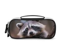 Wild Animal Cute Raccoon Pencil Case Portable Makeup Bag Organizer Pencil Pouch Cosmetic Bags for Women