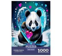 Wild animal giant panda Jigsaw Puzzles Puzzle for Adults Kids.1000 Piece Cartoon Colorful Impossible Challenge Toy Educational Games Home Decoration for Educational Games Gifts 70x50cm/1000pcs