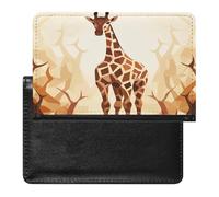 Wild Animal Giraffe Pattern Passport Cover Protector Rfid Blocking Passport Holder Id Card Holder Secure Travel Wallet Organizer for Passport Tickets Credit Cards, style, One Size
