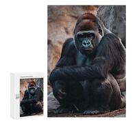 Wild Animal Gorilla Monkey Jigsaw Puzzles for Adults 300 PCS Wooden Puzzles Unique Puzzle Gifts