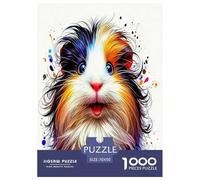Wild animal guinea pig Jigsaw Puzzles Puzzle for Adults Kids.1000 Piece Cartoon Colorful Whimsical Challenge Toy Educational Game Home Decoration for Educational Games Gifts 70x50cm/1000pcs