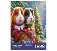 Wild animal guinea pig Jigsaw Puzzles Puzzle for Adults Kids.1000 Pieces Cartoon Colorful Great Gifts Challenge Toy Educational Games Home Decoration for Educational Games Gifts 70x50cm/1000pcs