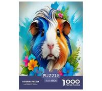 Wild animal guinea pig Jigsaw Puzzles Puzzle for Adults Kids.1000 Pieces Cartoon Colorful Whimsical Challenge Toy Educational Games Home Decoration for Adults& Kids Age 14 Years Up 38x26cm/1000pcs