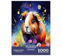 Wild animal guinea pig Jigsaw Puzzles Puzzles for Adults Kids.1000 Piece Cartoon Colorful Impossible Challenge Toy Educational Games Home Decoration for Educational Games Gifts 70x50cm/1000pcs