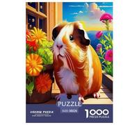 Wild animal guinea pig Jigsaw Puzzles Puzzles for Adults Kids.1000 Pieces Cartoon Colorful Great Gifts Challenge Toy Educational Games Home Decoration for Educational Games Gifts 38x26cm/1000pcs