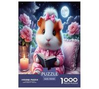 Wild animal guinea pig Jigsaw Puzzles Puzzles for Adults Kids.1000 Pieces Cartoon Colorful Impossible Challenge Toy Educational Game Home Decoration for Educational Games Gifts 70x50cm/1000pcs