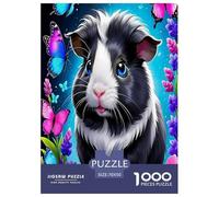 Wild animal guinea pig Jigsaw Puzzles Puzzles for Adults Kids.1000 Pieces Cartoon Colorful Whimsical Challenge Toy Educational Game Home Decoration for Adults& Kids Age 14 Years Up 70x50cm/1000pcs