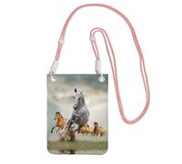 Wild Animal Horses Pattern A Large Capacity Crossbody Phone Case For Worry Free Travel