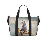 Wild Animal Horses Pattern Printed Women's Tote Bag Portable Crossbody Bag Suitable for Gym Workouts Commuting and Travel