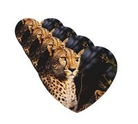 Wild Animal Leopard Car Air Freshener Cards Set of 4 Pieces Long Lasting Hanging Scented Cards Auto Aromatherapy Tablets Personalized Car Fresheners Gifts for Men Women - Lavender Scent