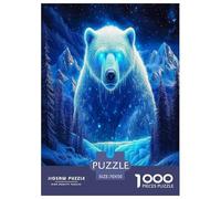 Wild animal polar bear Jigsaw Puzzles Puzzles for Adults Kids.1000 Pieces Cartoon Colorful Impossible Challenge Toy Educational Game Home Decoration for Educational Games Gifts 70x50cm/1000pcs